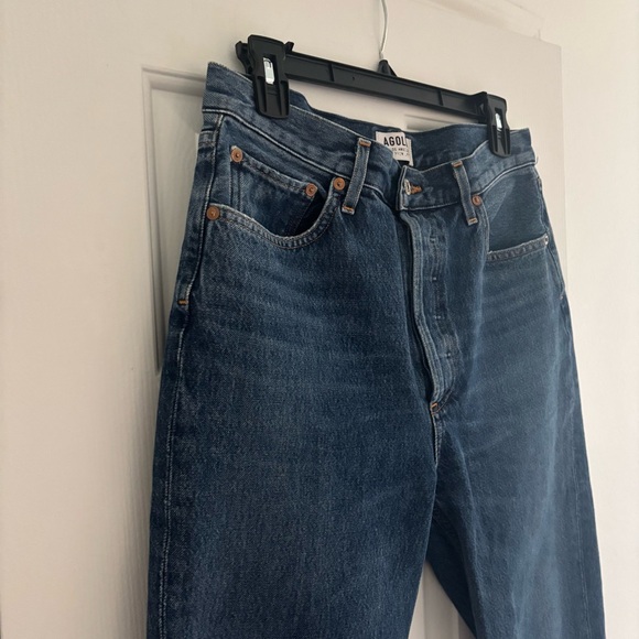 Agolde Riley High Rise Straight Crop - Picture 2 of 6